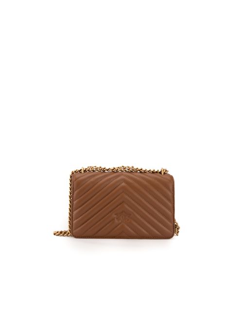 Borsa Mini Love One Chevron brown PINKO | 100074 A0GKL17Q